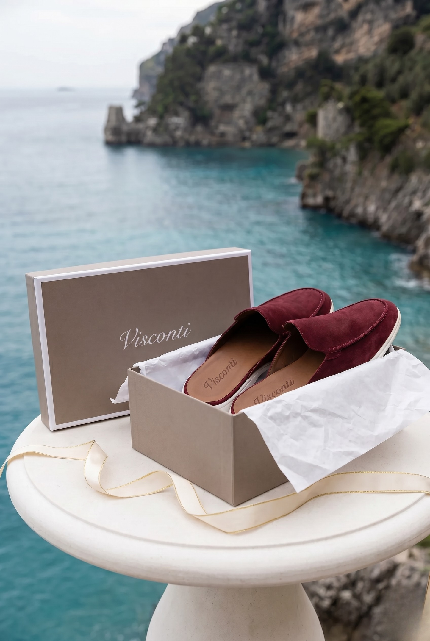 Visconti Yatch Mule Woman - Rosso