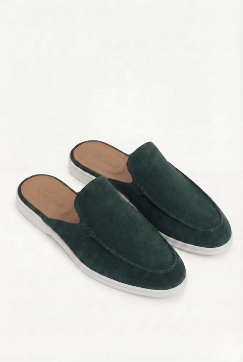 Visconti Yatch Mule Woman - Verde Scuro