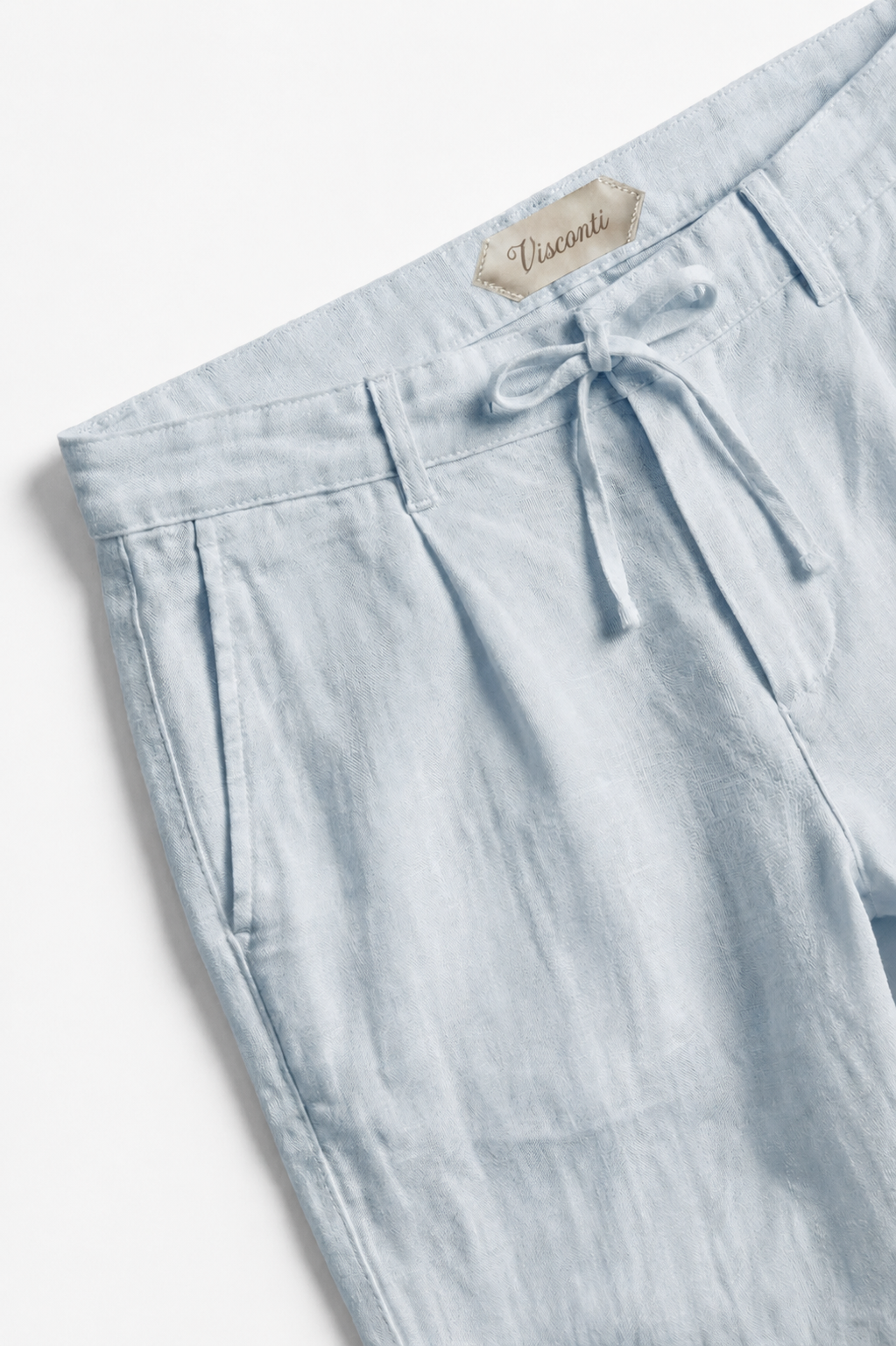 Visconti Linen Trousers - Blu