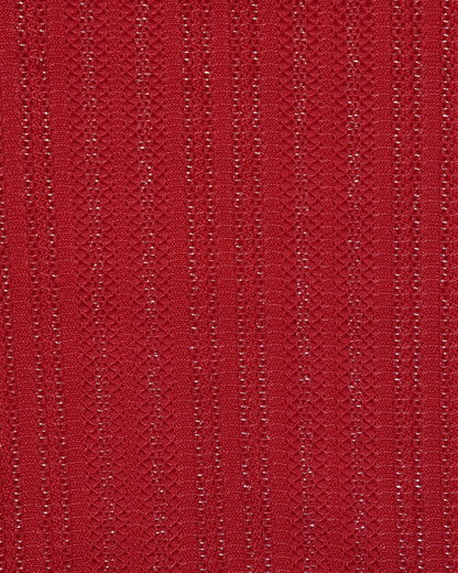 Red Square Neck Sequins Tankini Set